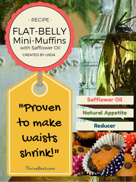 USDA Safflower oil flat belly muffins recipe