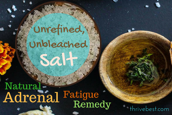 Natural sea salt remedy for adrenal fatigue and panic attack